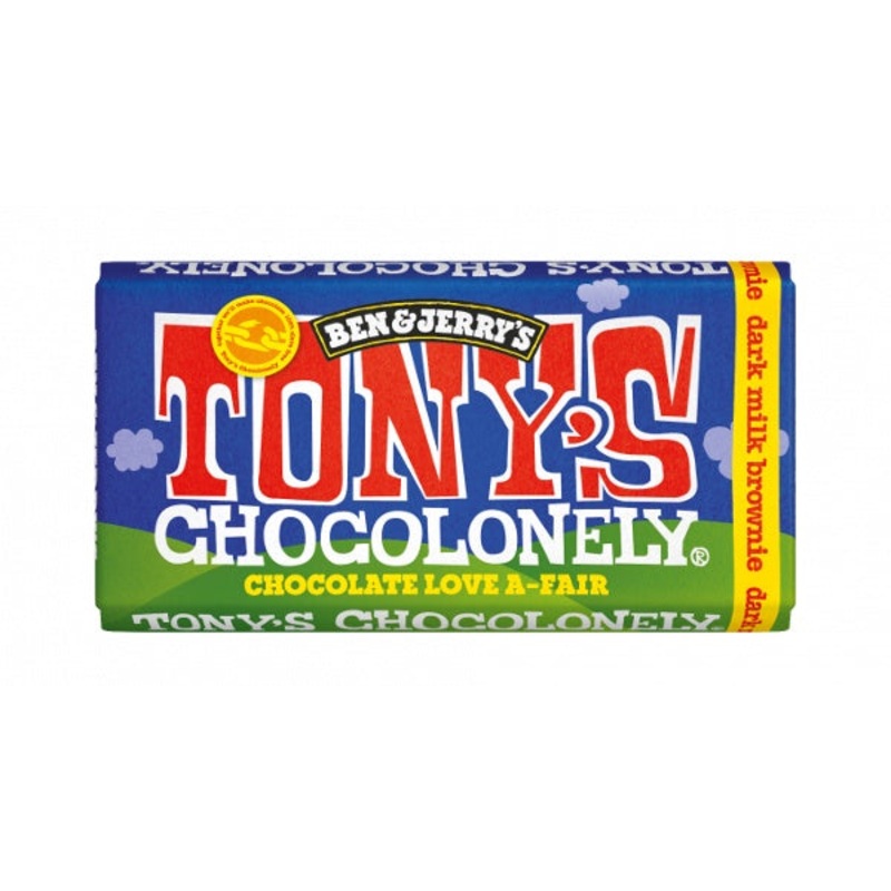 Tonys Ben & Jerry's Dark Milk Brownie Chocolate Bar