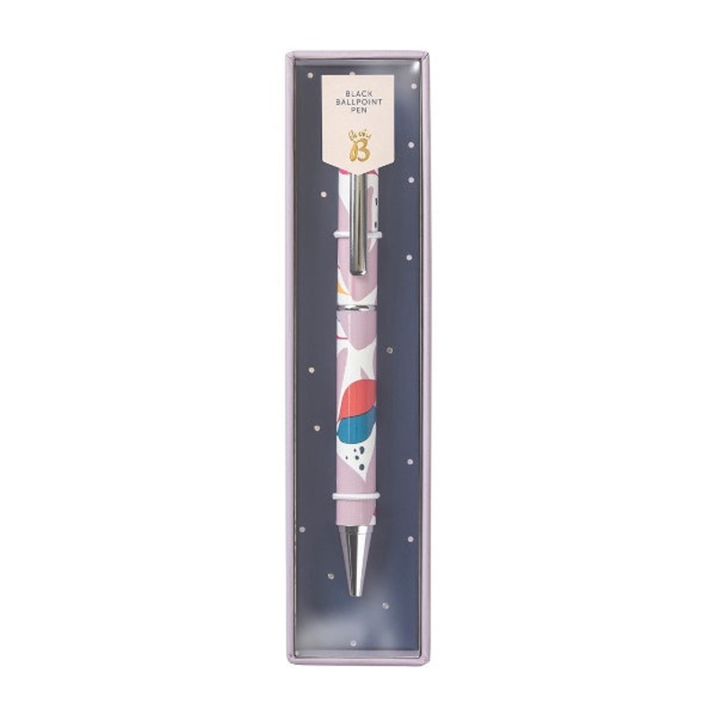 Busy B Floral Ballpoint Pen Black