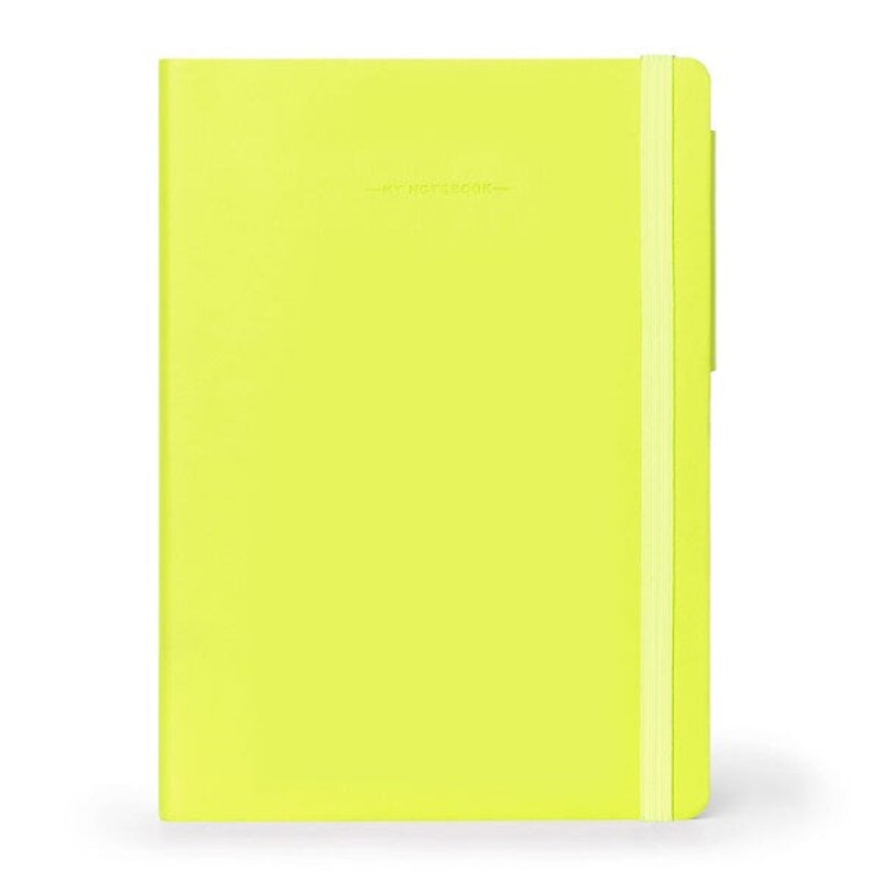 Large Plain Lime Green Notebook