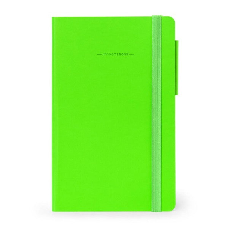 Medium Lined Neon Green Notebook