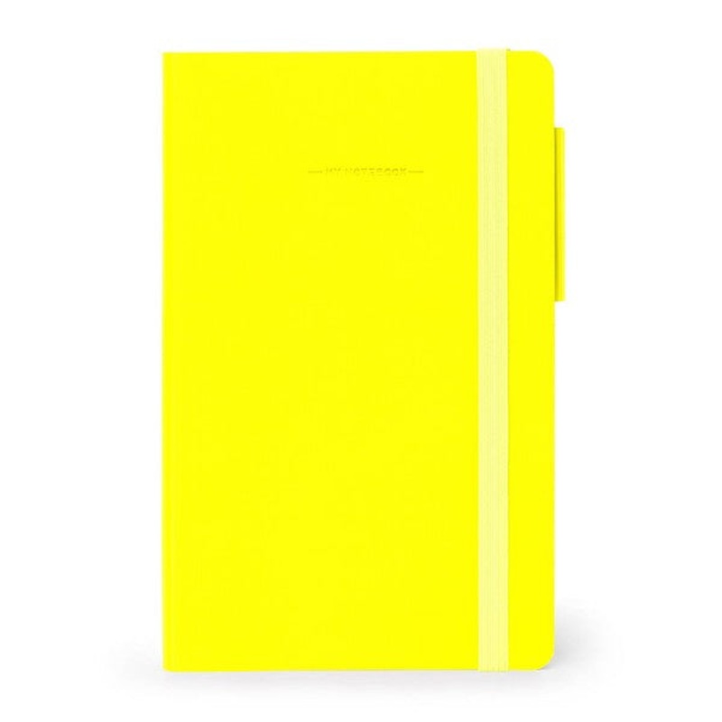 Medium Lined Neon Yellow Notebook