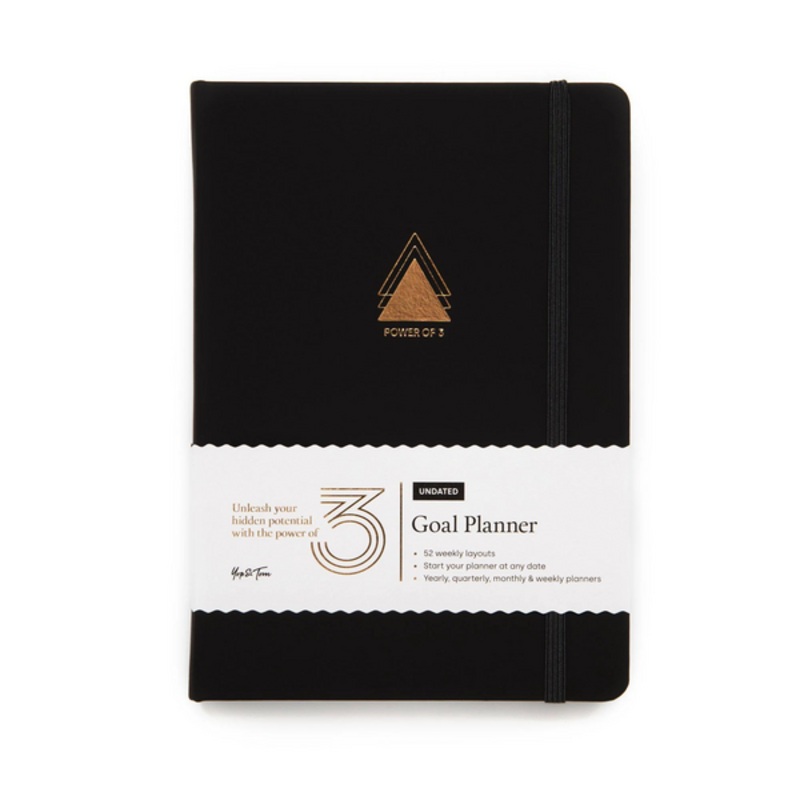 Charcoal Power of 3 A5 Undated Goal Planner