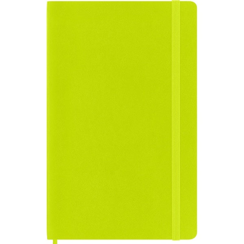 Moleskine Large Ruled Soft Notebook Lemon Green