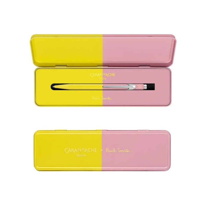 Caran D'Ache Paul Smith Ballpoint Pen Chartreuse and Rose