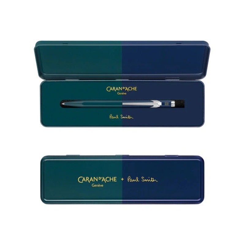 Caran D'Ache Paul Smith Ballpoint Pen Green and Navy