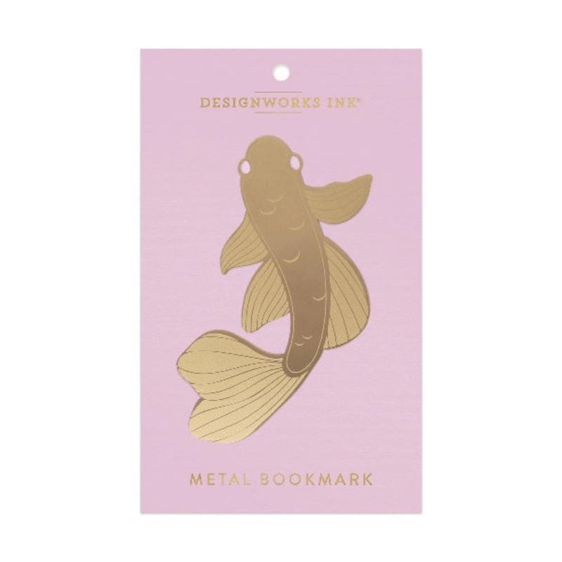 Koi Fish Metal Bookmark