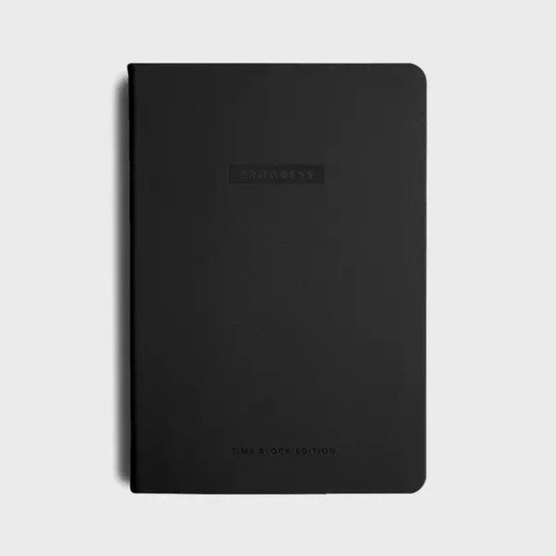 MiGoals Time Block Progress A5 Journal Black
