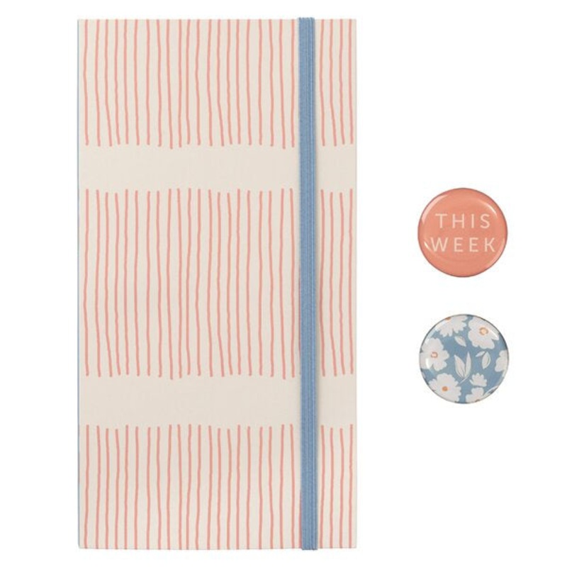 Striped Meal Planner Notebook