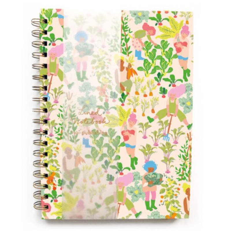 Women Gardening Lined Notebook