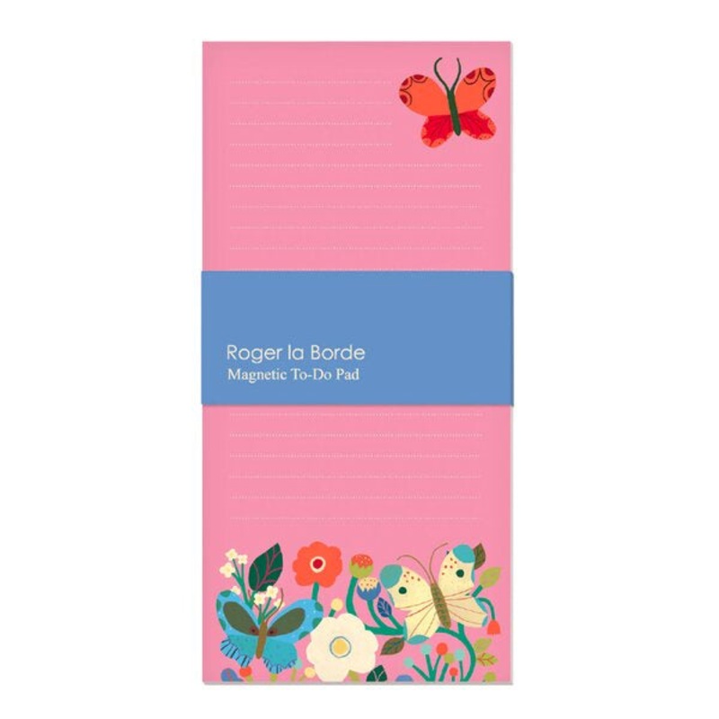 Butterfly Garden Magnet Notepad