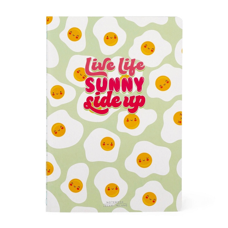 Egg Sunny Side Up Hardcover Medium Lined Notebook