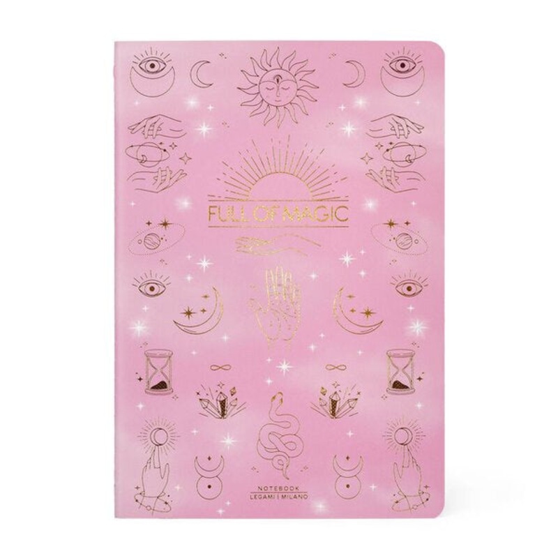 Full of Magic Hardcover Medium Lined Notebook