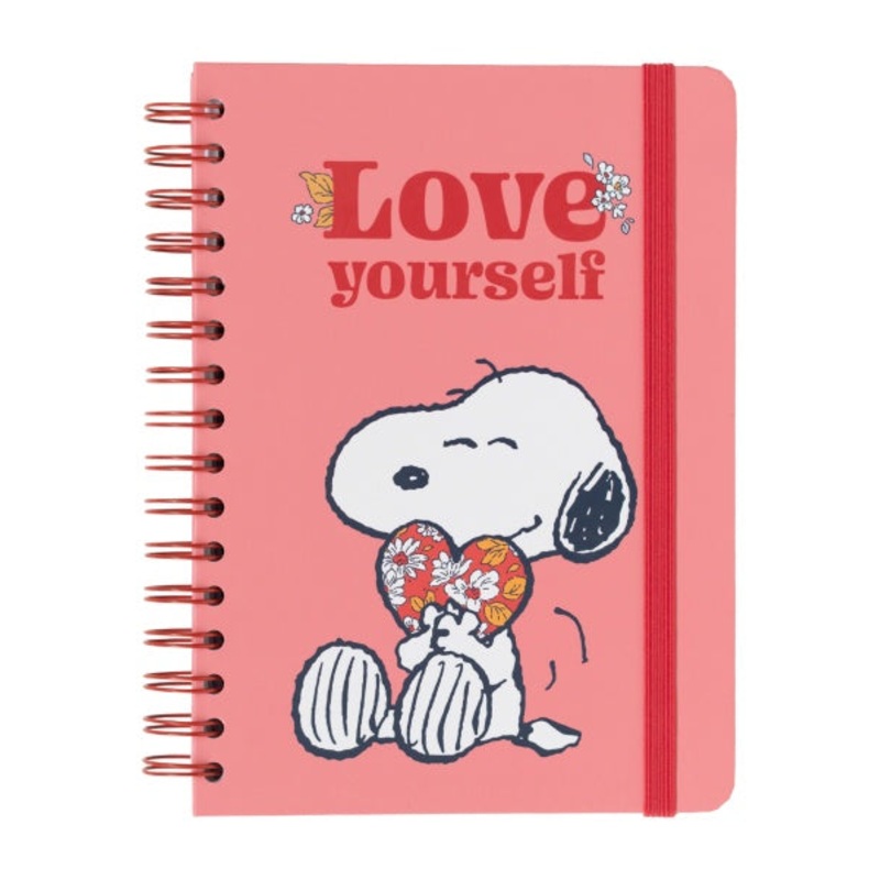Snoopy A5 Love Yourself Hard Cover Notebook