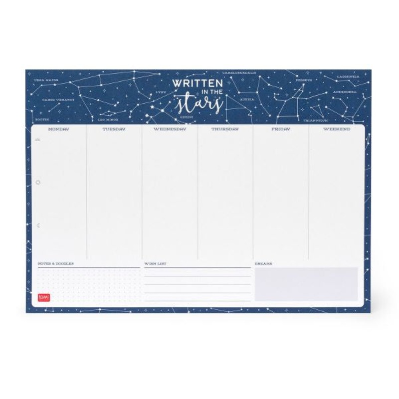 Stars Smart Week Desk Planner