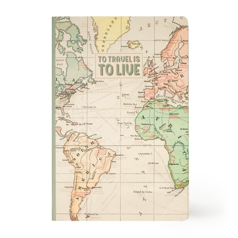 To Travel Is to Live Softcover Medium Lined Notebook