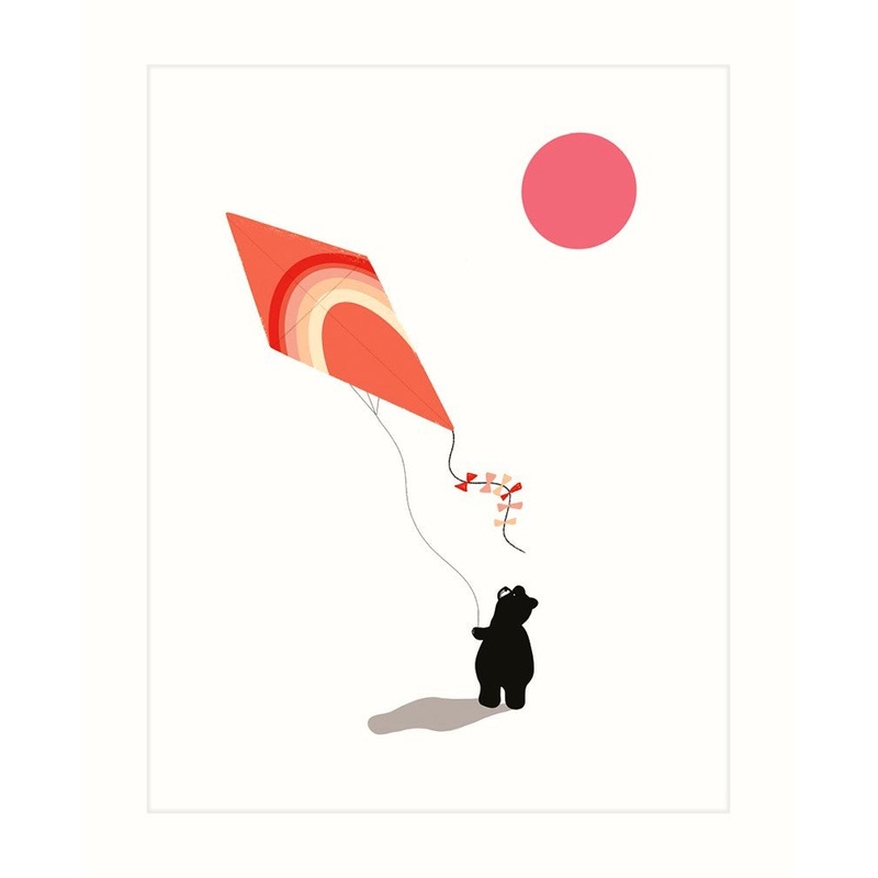 Bear with a Kite Card