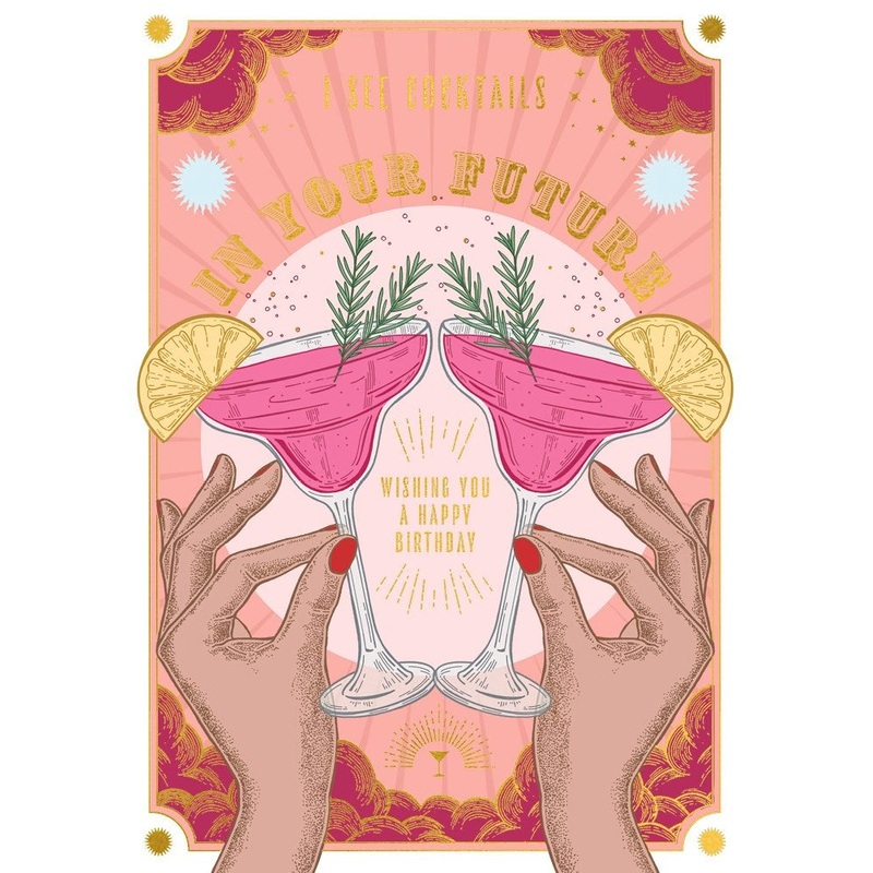 I See Cocktails In Your Future Birthday Card