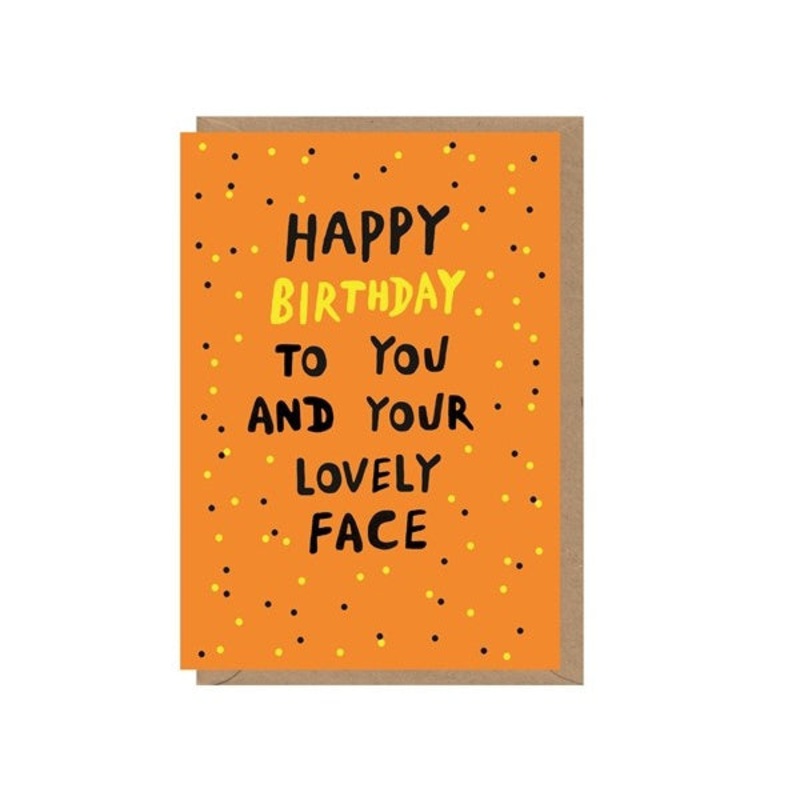 Lovely Face Birthday Card
