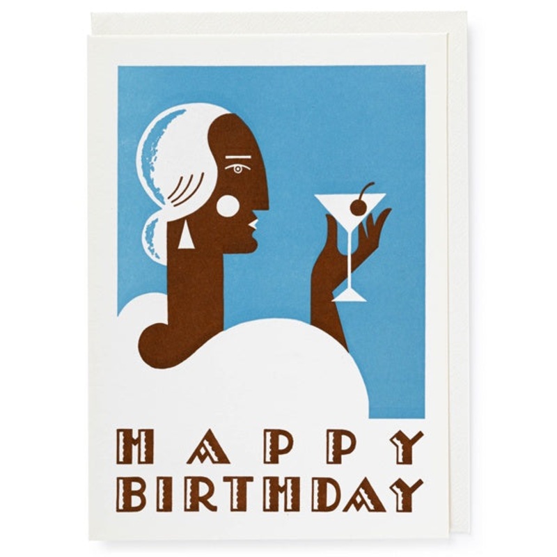 Art Deco Birthday Card