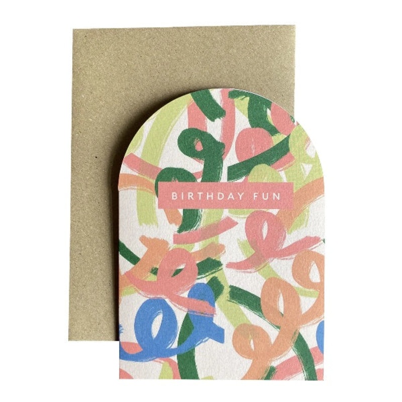 Birthday Fun Curved Card