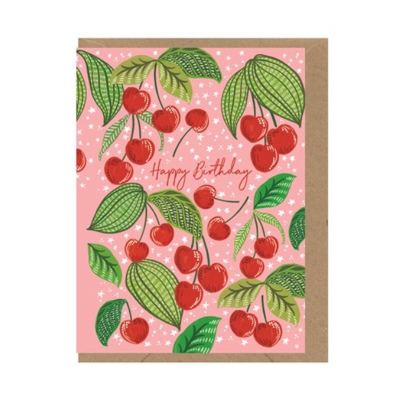 Cherries Happy Birthday Card