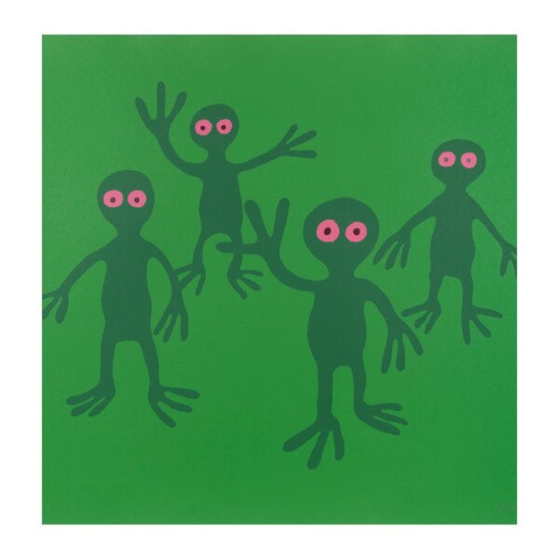 'Green Figures' Monro Tate Card