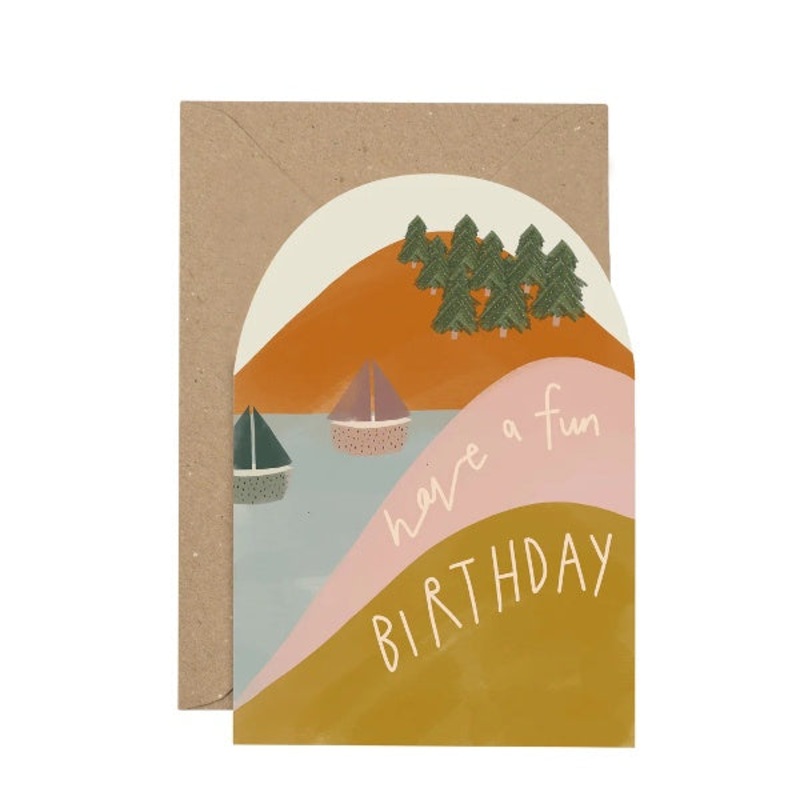 Have a Fun Birthday Curved Card