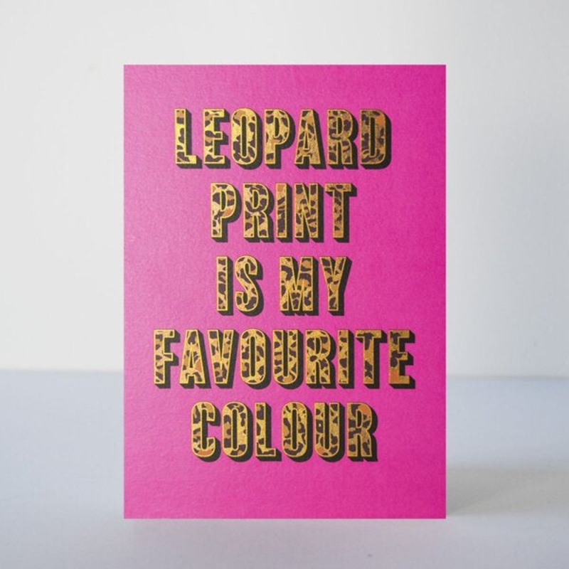Leopard Print Card