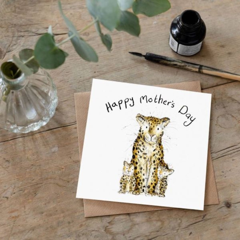 'Sybil, Cherry and Tom' Happy Mother's Day Card