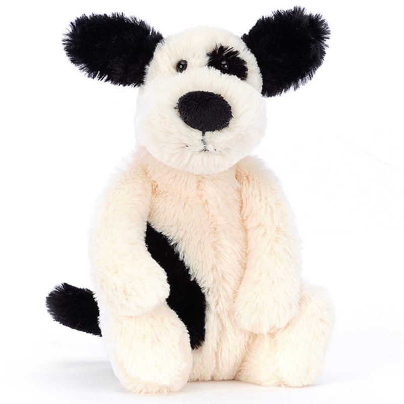 Bashful Black And Cream Puppy Small