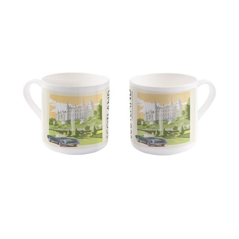 Scotland Top Down Car Mug