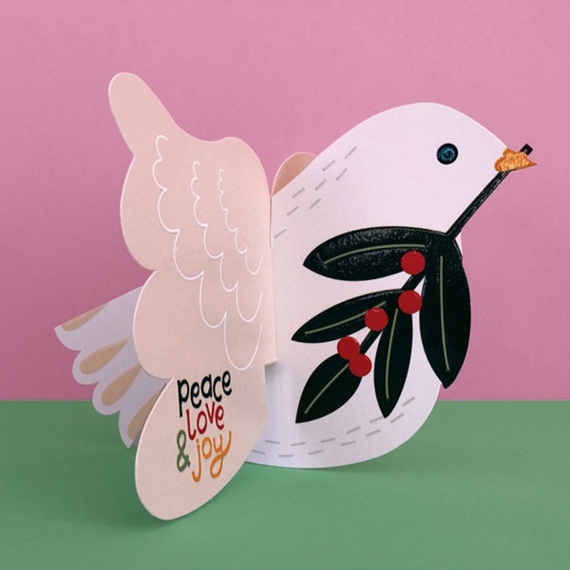 Dove Fold-out Christmas Card