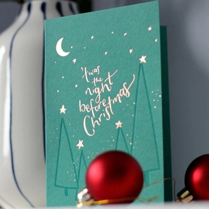 Twas the Night Before Christmas Foiled Card