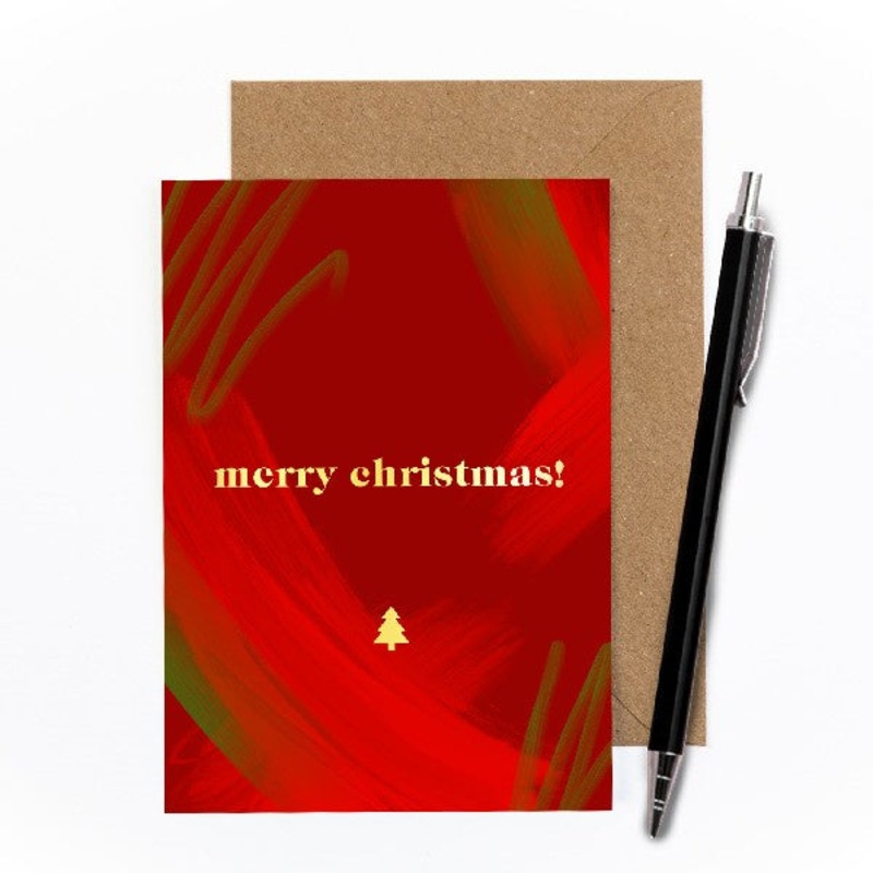 Merry Christmas Scribble Card