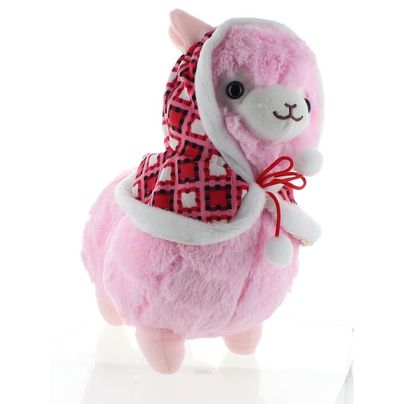 Llama with Hood 18" Plush, Pink
