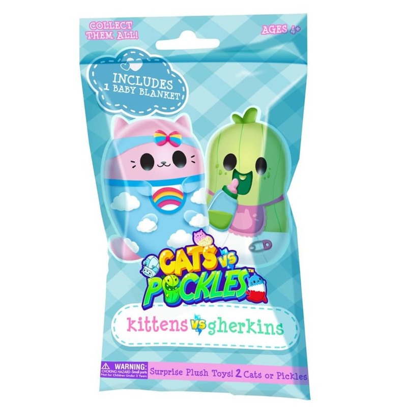 Cats vs Pickles Kittens vs Gherhkins 3 Inch Plush Mystery Bag | One Random