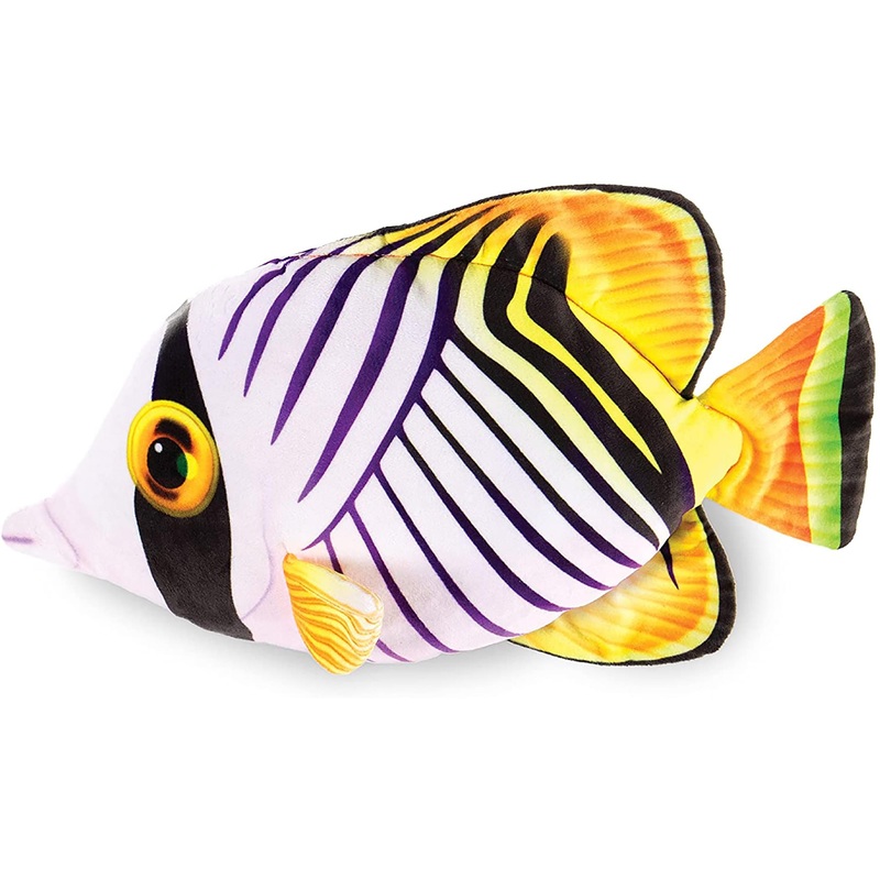 Real Planet Butterfly Fish Auriga 15 Inch Realistic Soft Plush