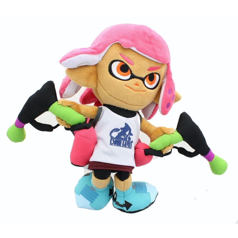 Nintendo Splatoon 9-Inch Plush - Inkling Girl Neon Pink
