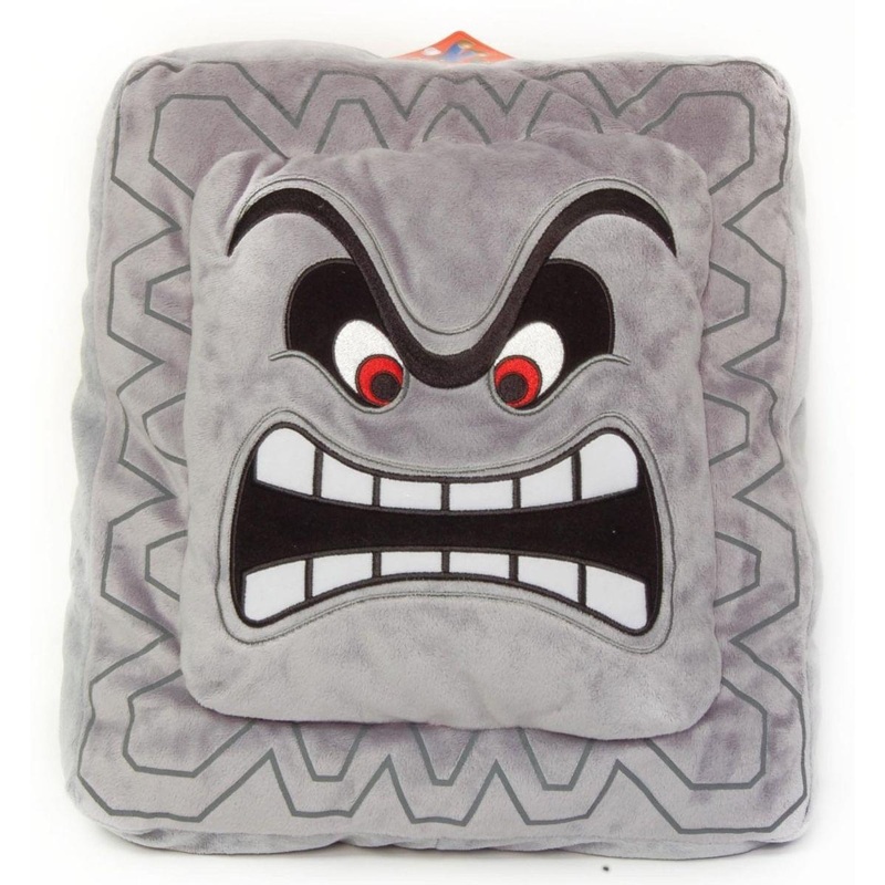 Super Mario 12" Plush Pillow Thwomp