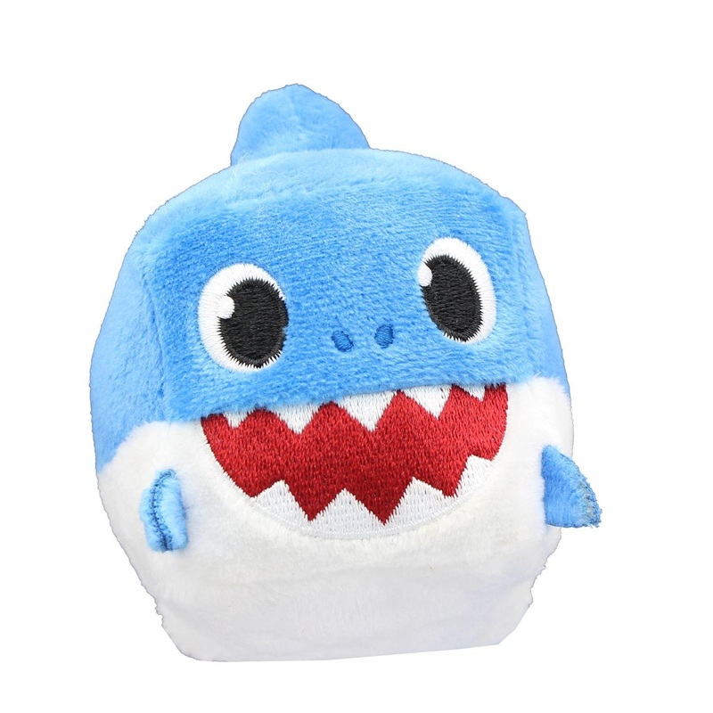 Pinkfong Shark Family 3 Inch Sound Cube Plush - Daddy Shark Blue