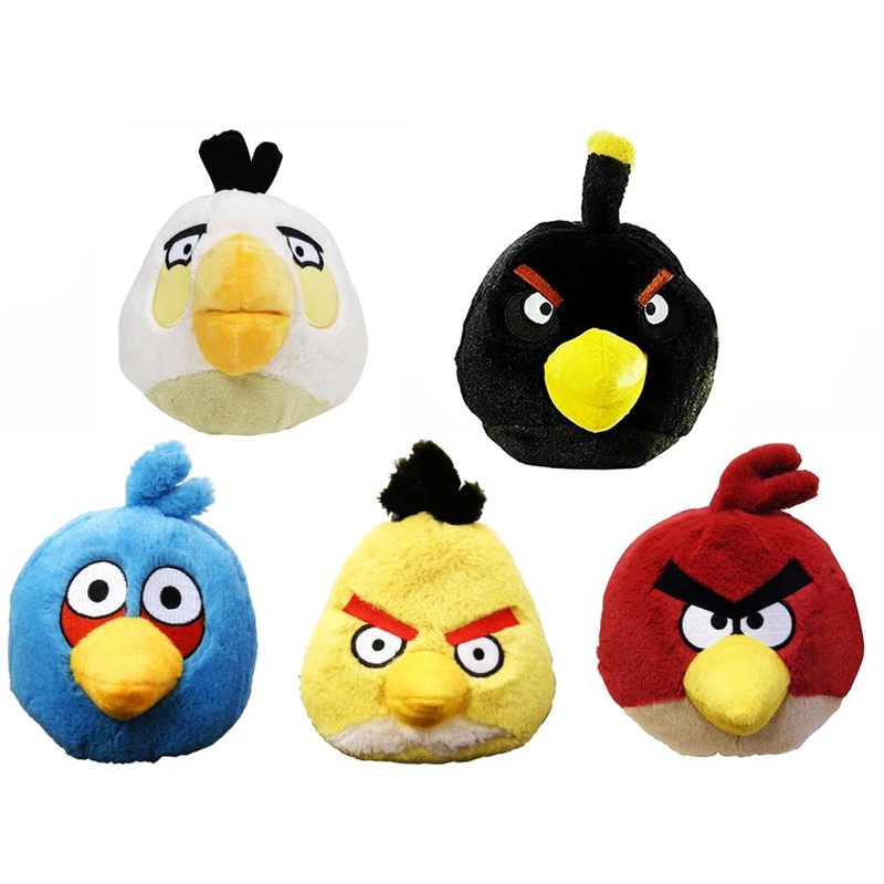 Angry Birds 8" Plush Assortment: Set of 5 Birds