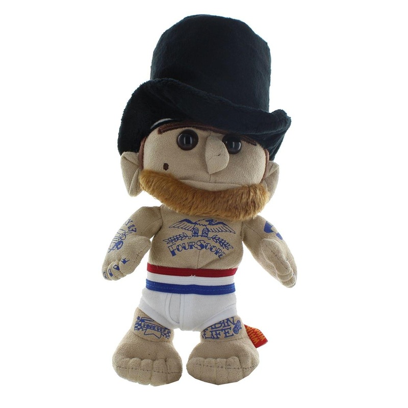 WhimWham 8" Plush, Abe Lincoln Underpants Tattoo
