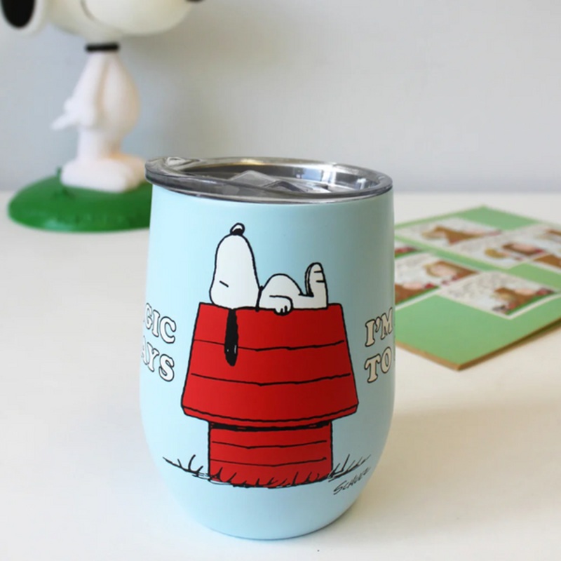 Allergic To Mondays Snoopy Travel Cup