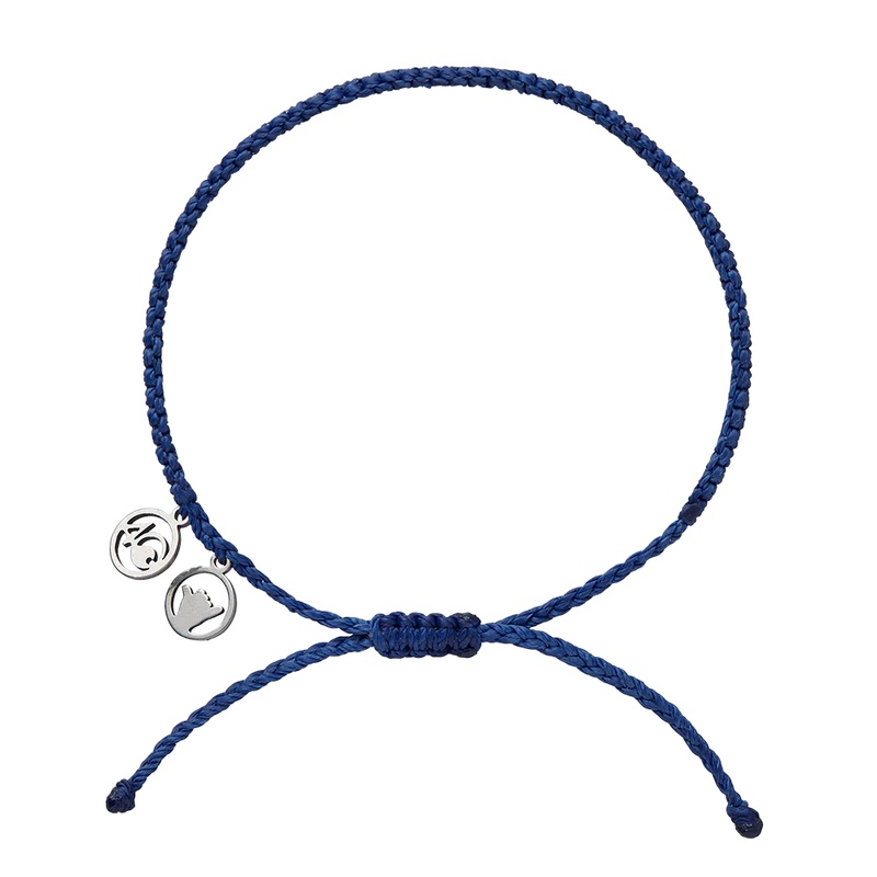4ocean Signature Shaka Charm Braided Bracelet