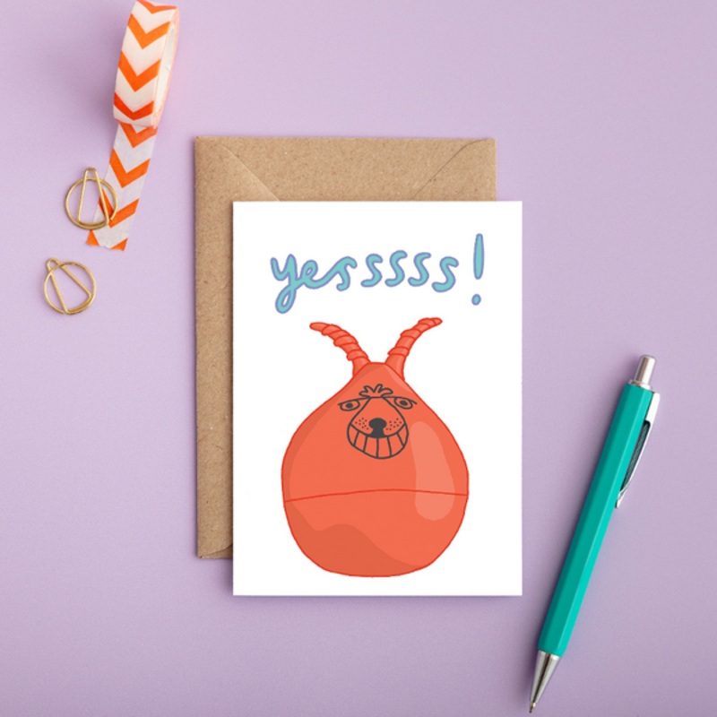 Yesssss Space Hopper Card