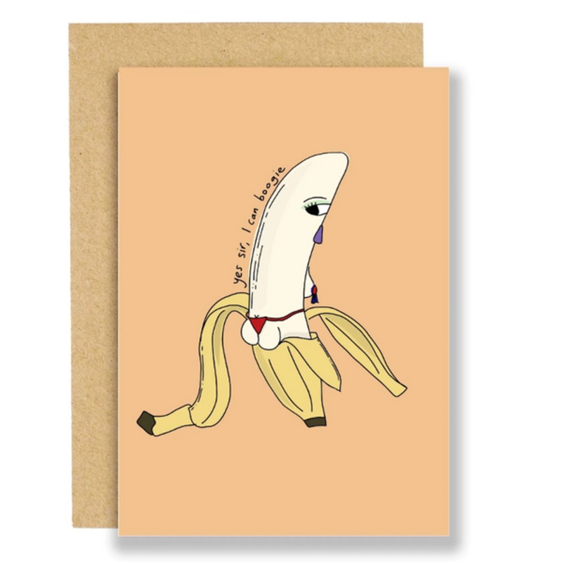 Yes Sir, I Can Boogie Banana Card