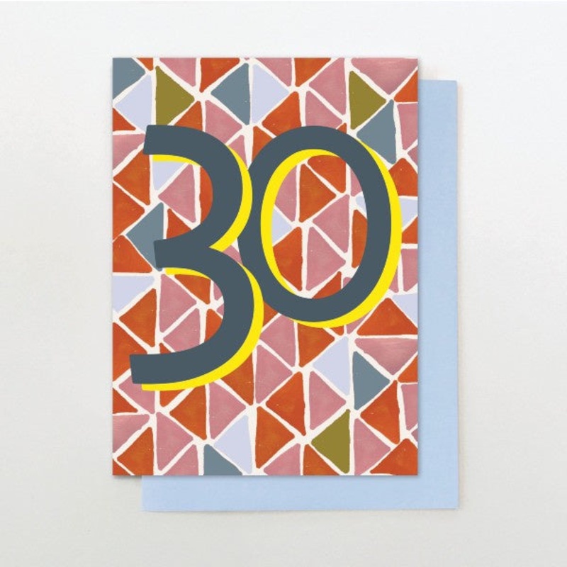 30 Neon Birthday Card
