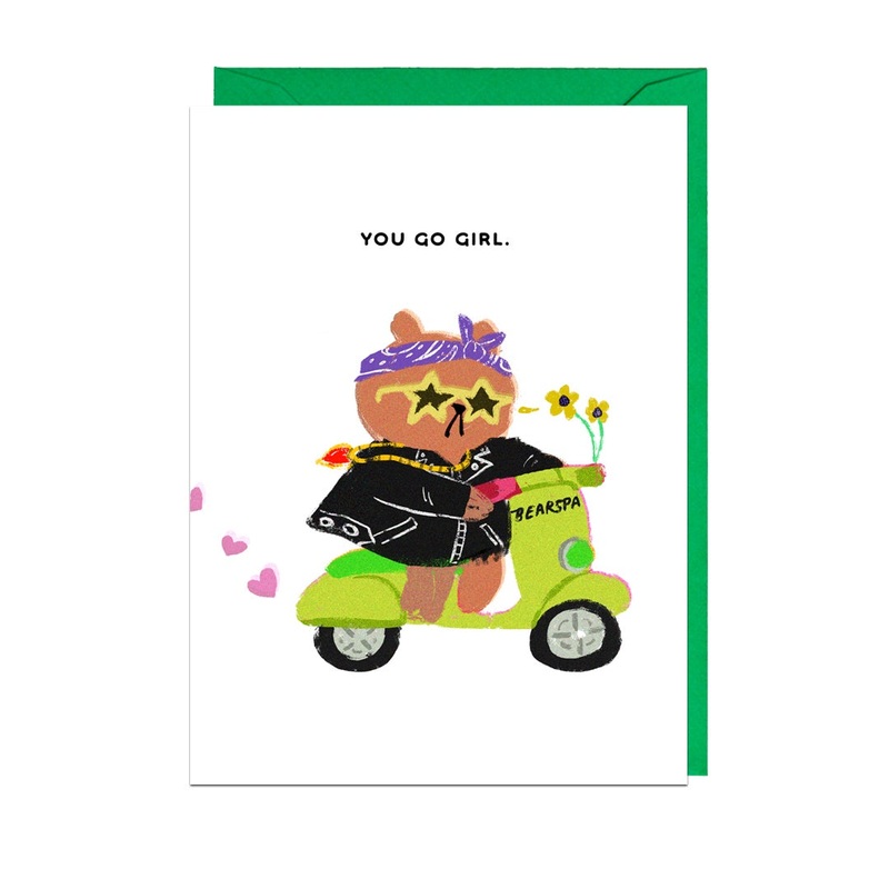 You Go Girl Bearspa Card