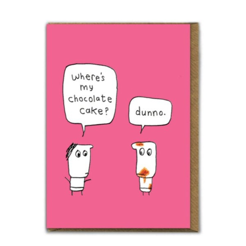 Where's My Chocolate Cake? Card
