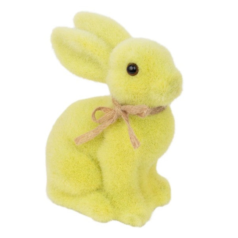 6 Inch Yellow Grass Spring Bunny